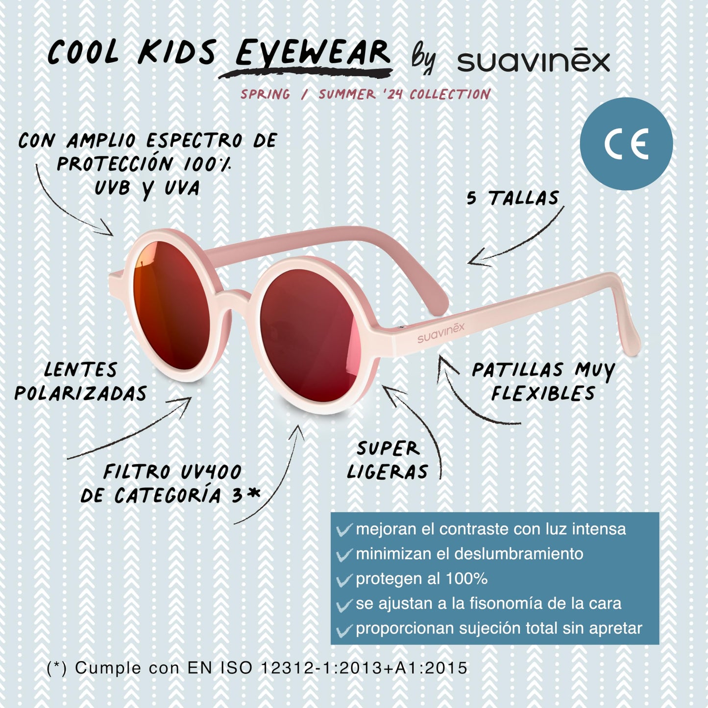 Suavinex beebipäikeseprillid, sinised, 0–12 kuud