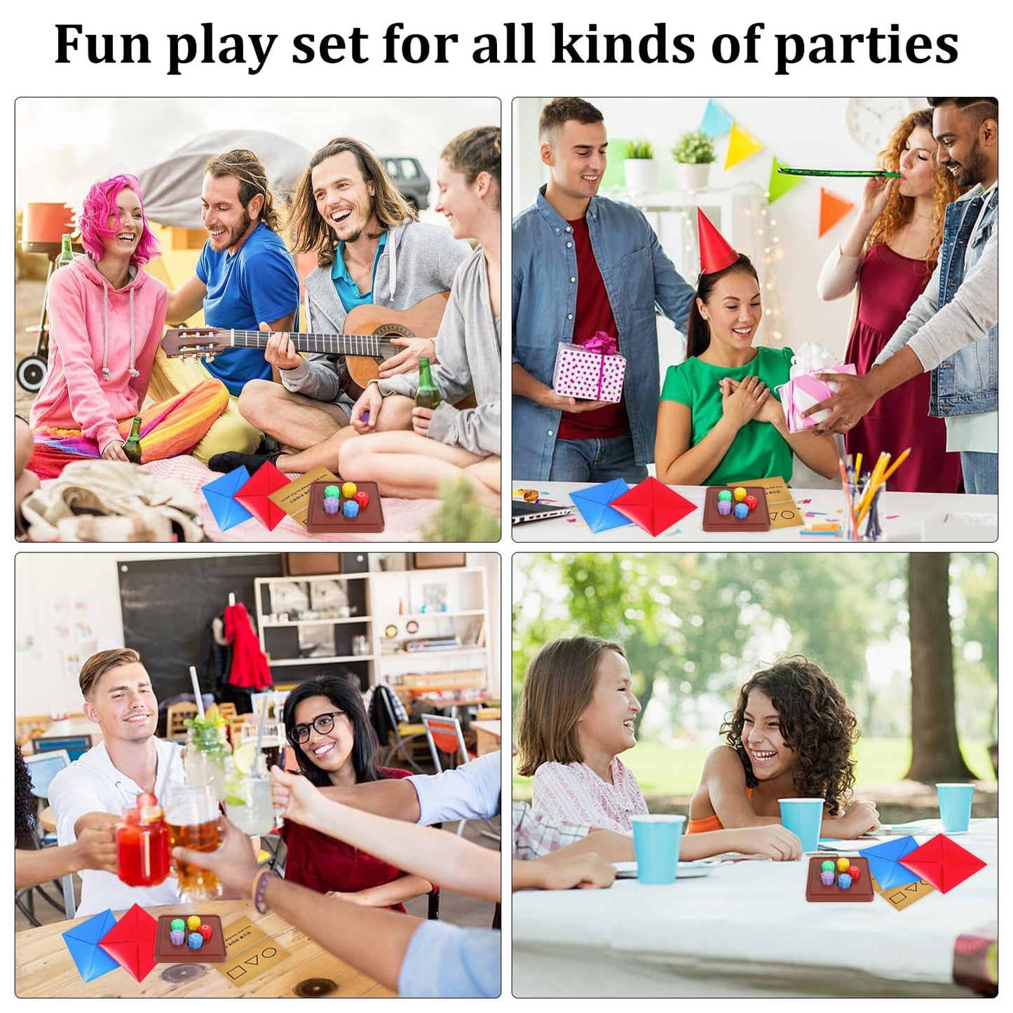 Tradition Korean game Gonggi with colorful stones, portable set