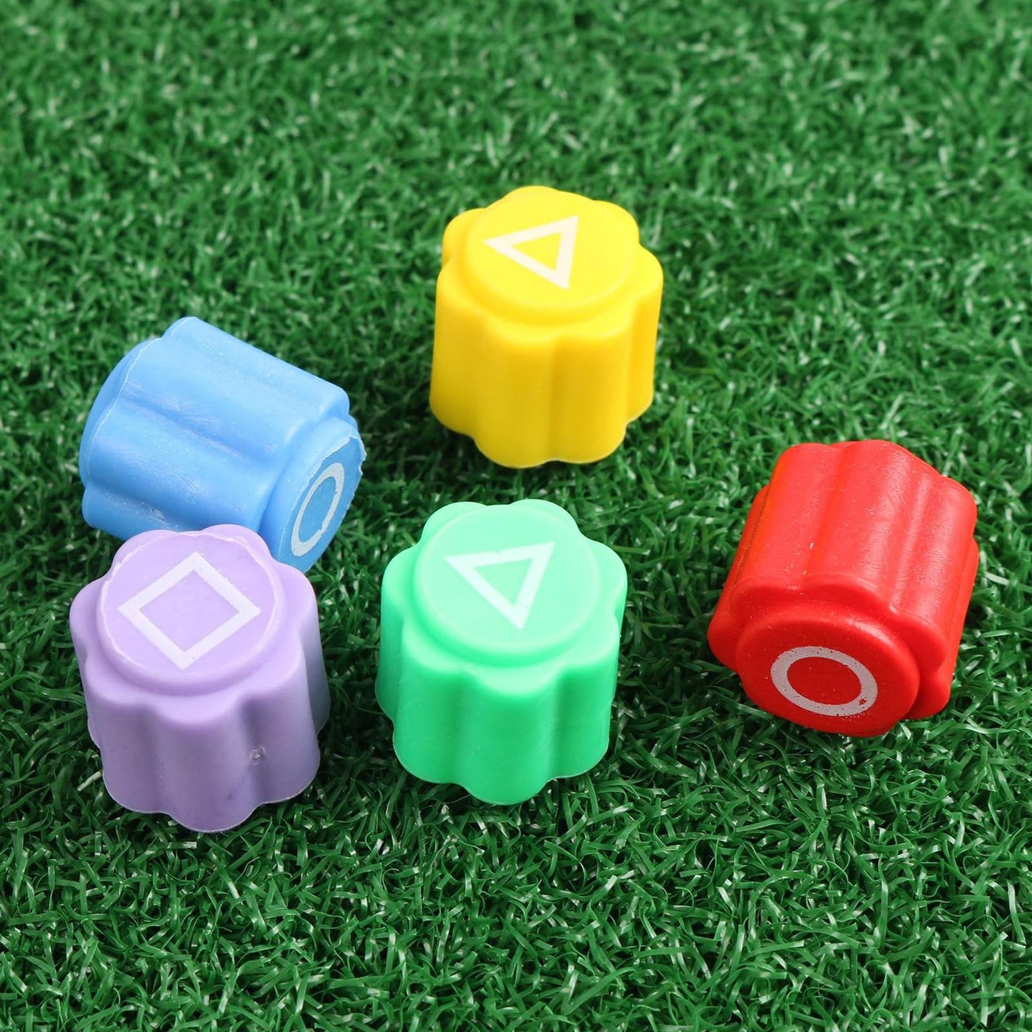 Tradition Korean game Gonggi with colorful stones, portable set