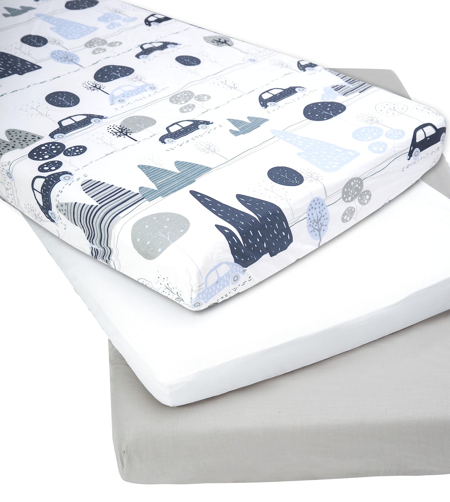 Medi Partners 3-osaline beebivoodi lina komplekt, 60 × 120 cm, 100% puuvill