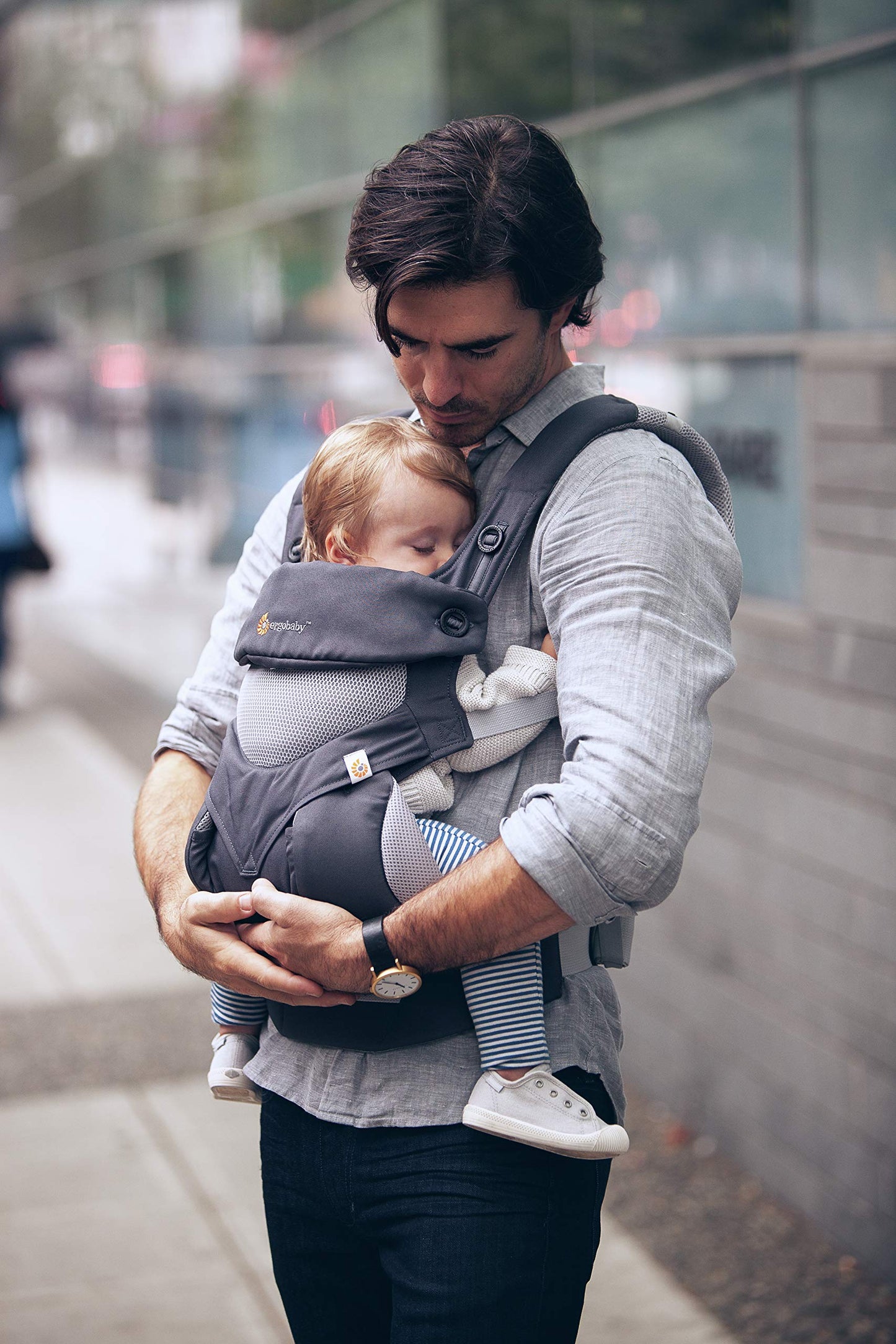 Ergobaby 360 Cool Air Mesh ergonoomiline kandekott, Carbon Grey (5,5–20 kg)