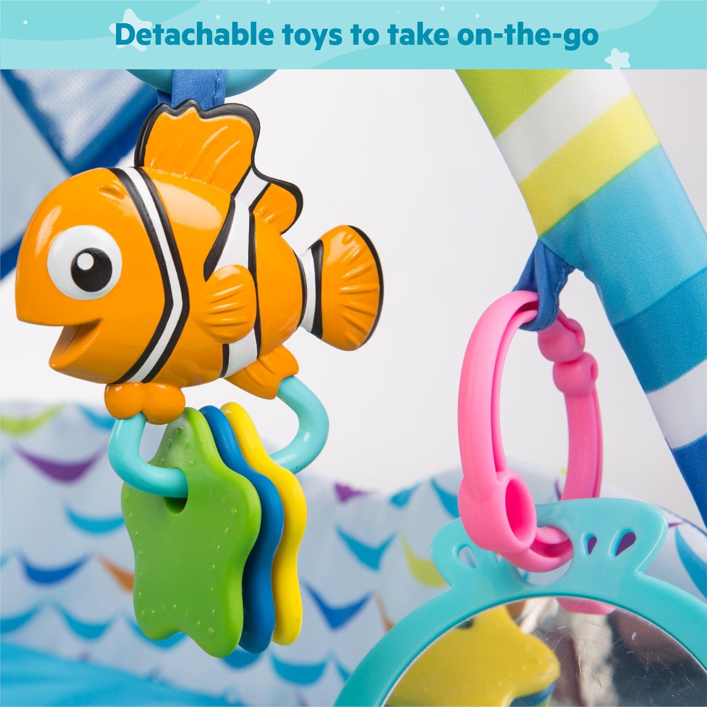 Bright Starts Disney Baby Finding Nemo Mr. Ray play mat and activity center