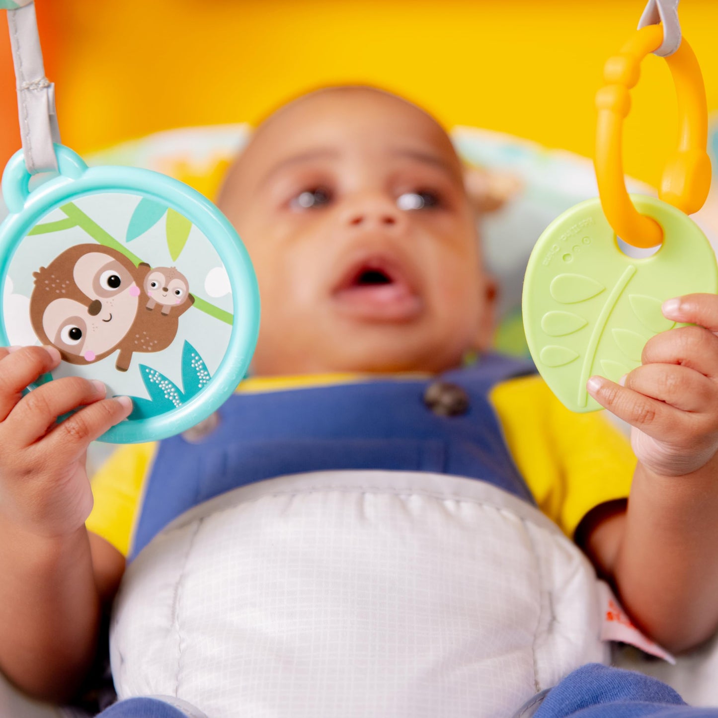 Bright Starts beebitool Safari Fun, vibratsiooniga lamamistool, kuni 9kg