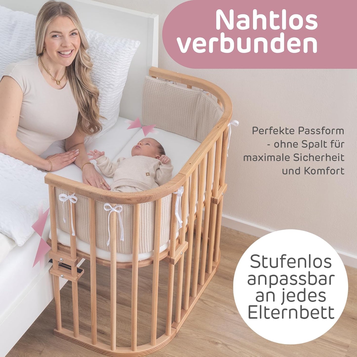 Babybay originaal pöögipuidust vooditasku, reguleeritava kõrgusega, puit