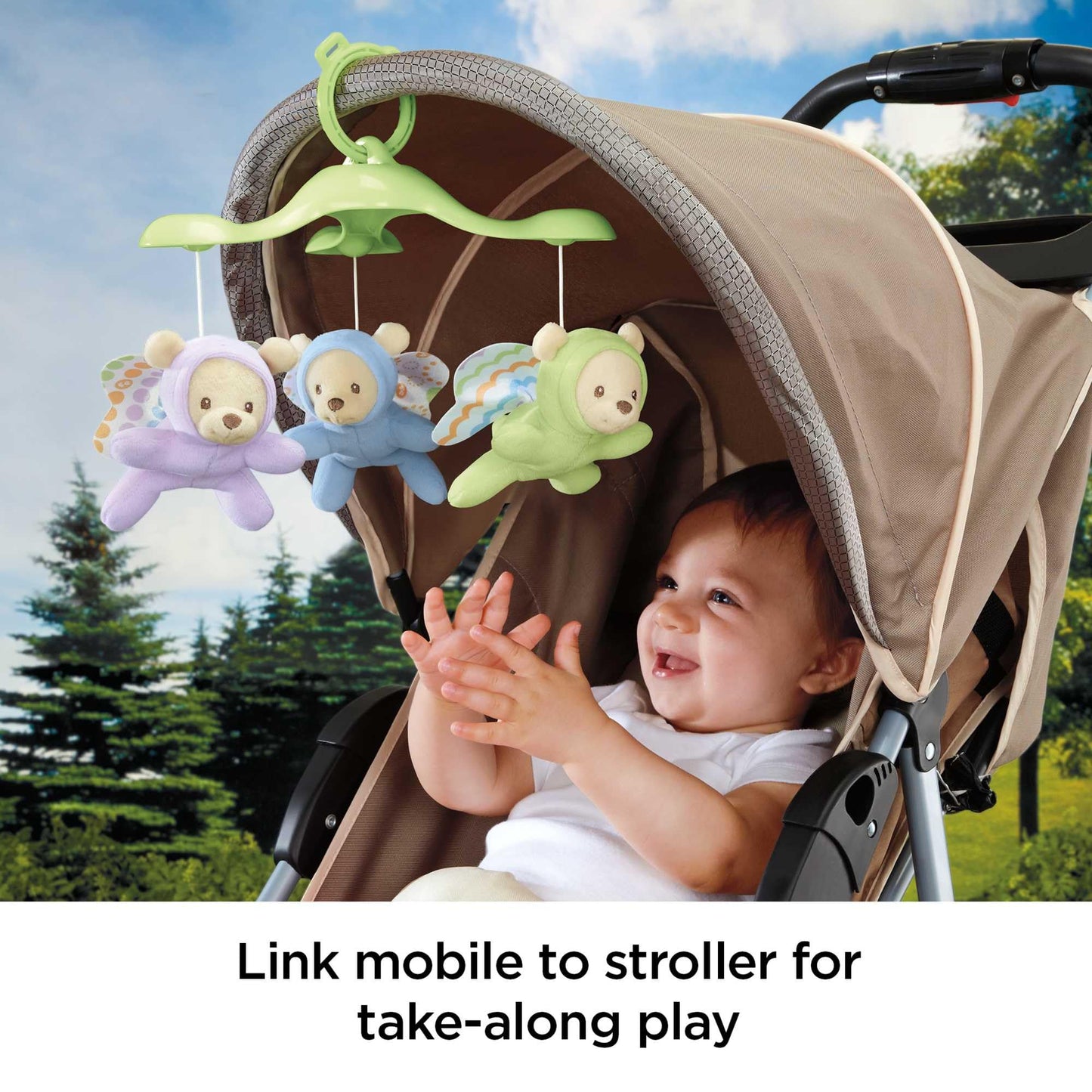 Fisher-Price Butterfly Dreams 3-ühes voodikarusell
