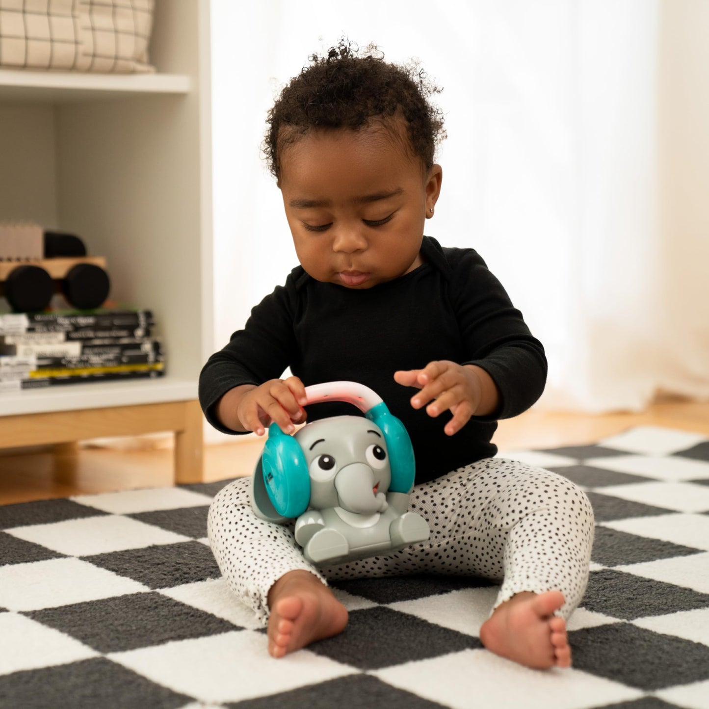 Baby Einstein Earl the Elephant Bluetooth rahusti ja öövalgus, hall