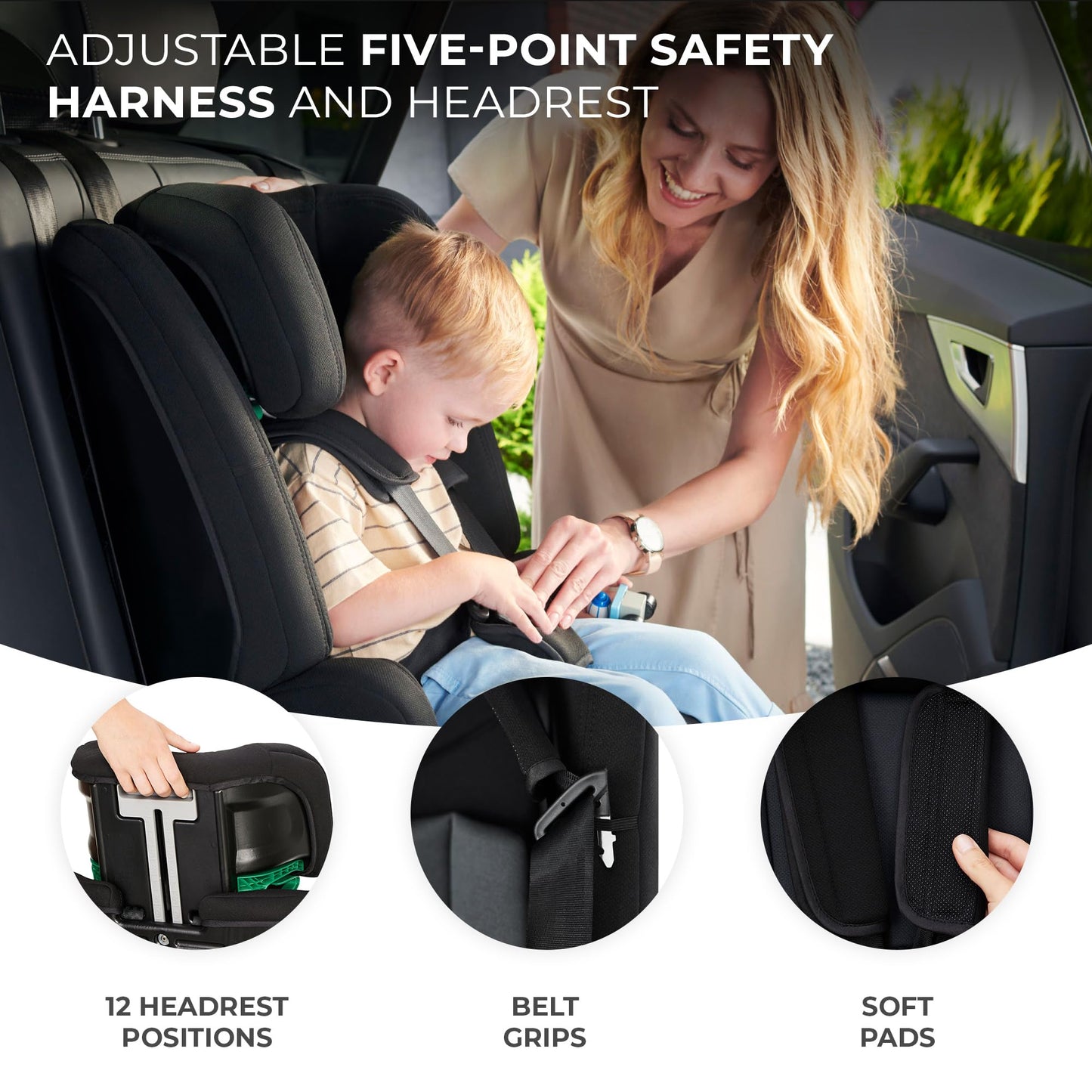 Kinderkraft Safety FIX2 i-Size turvatool 76–150 cm (9–36 kg), ISOFIX, hall