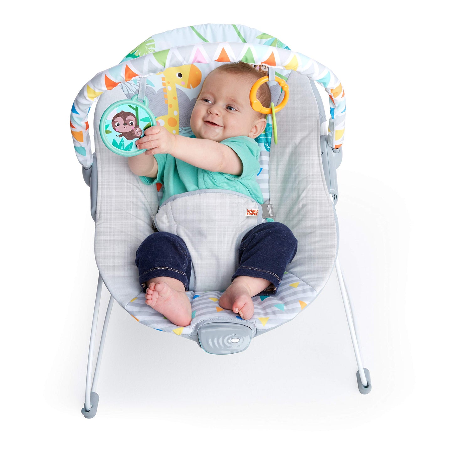 Bright Starts beebitool Safari Fun, vibratsiooniga lamamistool, kuni 9kg