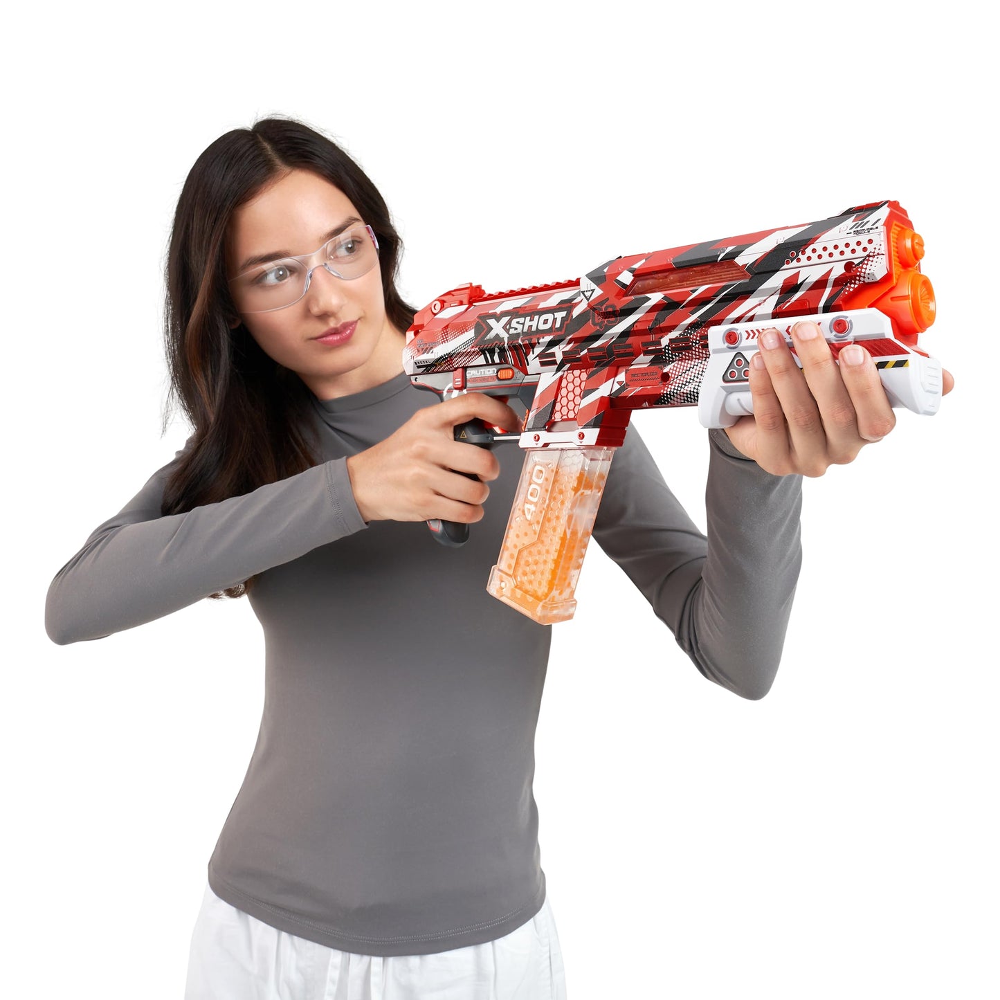 XSHOT Hyper Gel Clutch toy gun, manual, with 5000 gel balls, 14+