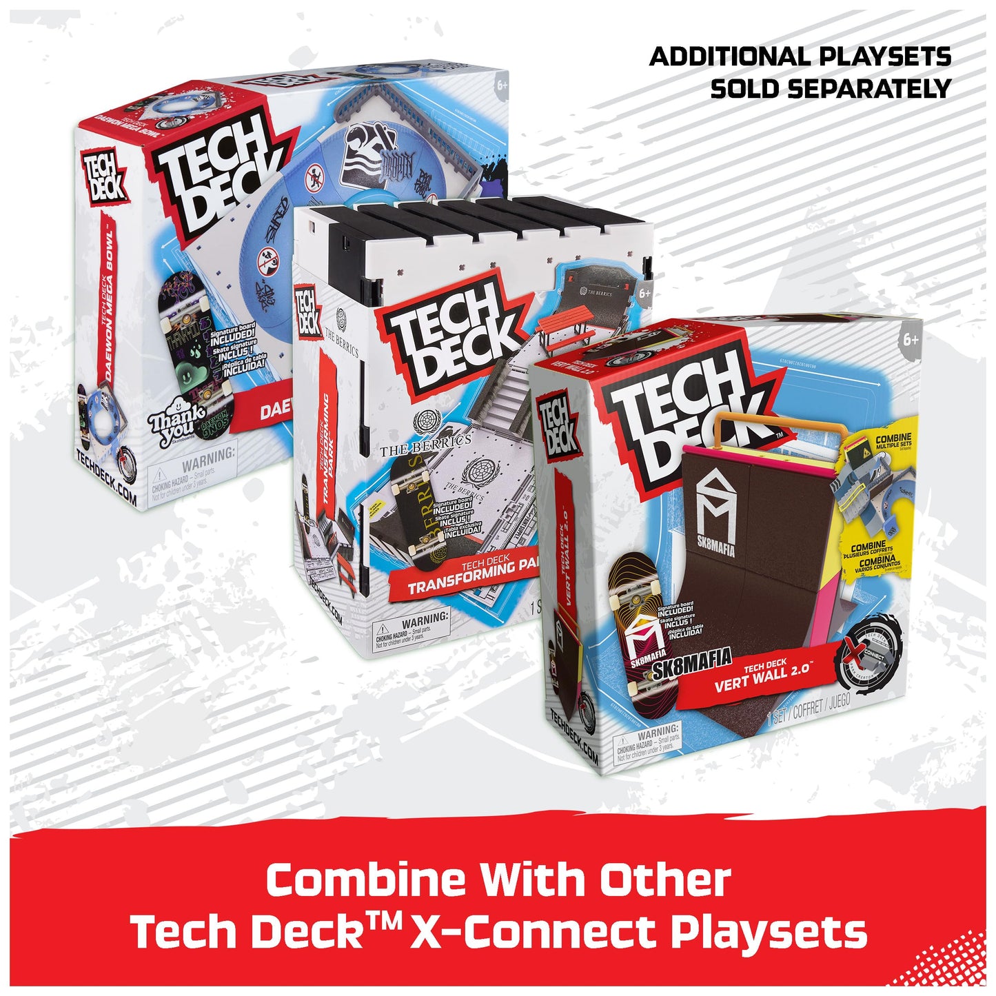 Tech Deck X-Connect The Berrics transformeeruv näpurula park hoiukastiga