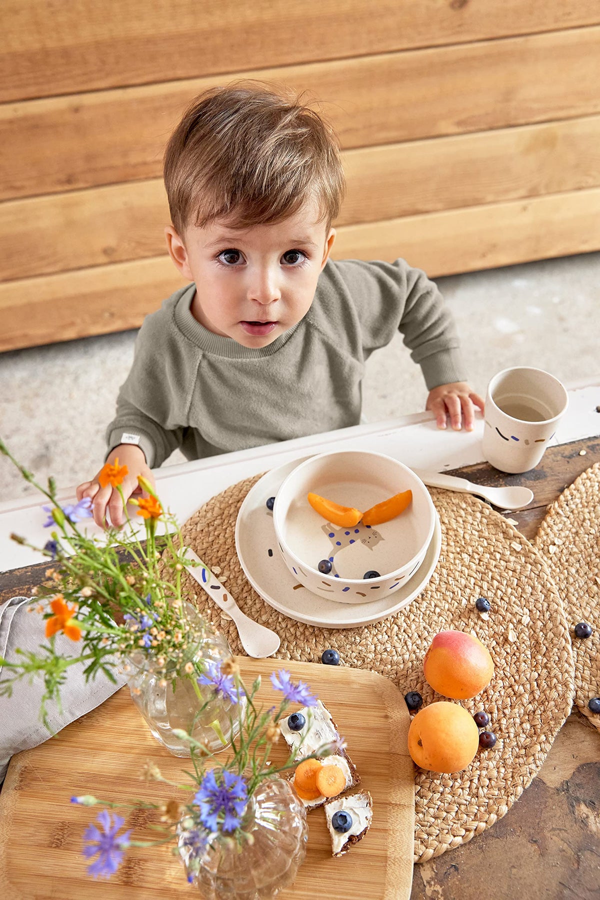 LÄSSIG lastesööginõude komplekt Little Mateys spicy orange