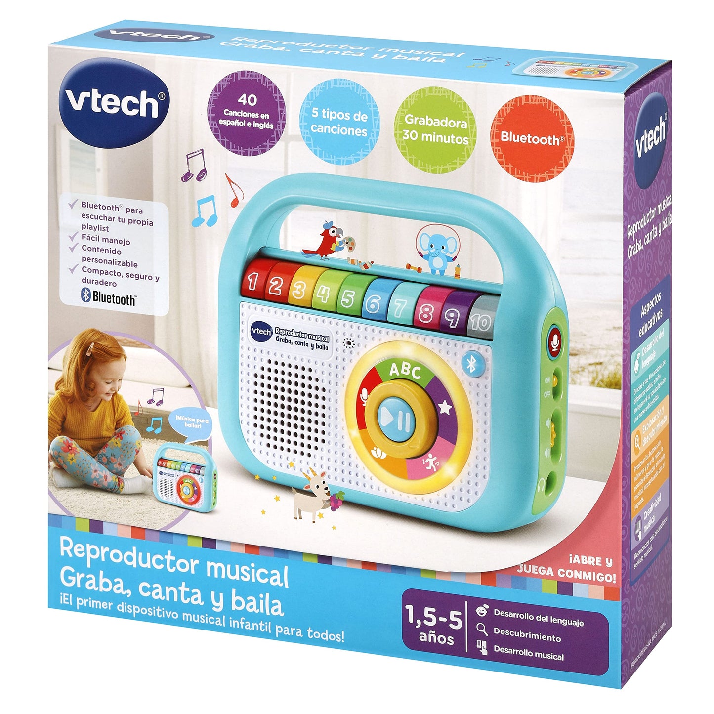 VTech Baby muusikamänguasi „Laula ja tantsi” Bluetoothiga, hispaaniakeelne versioon