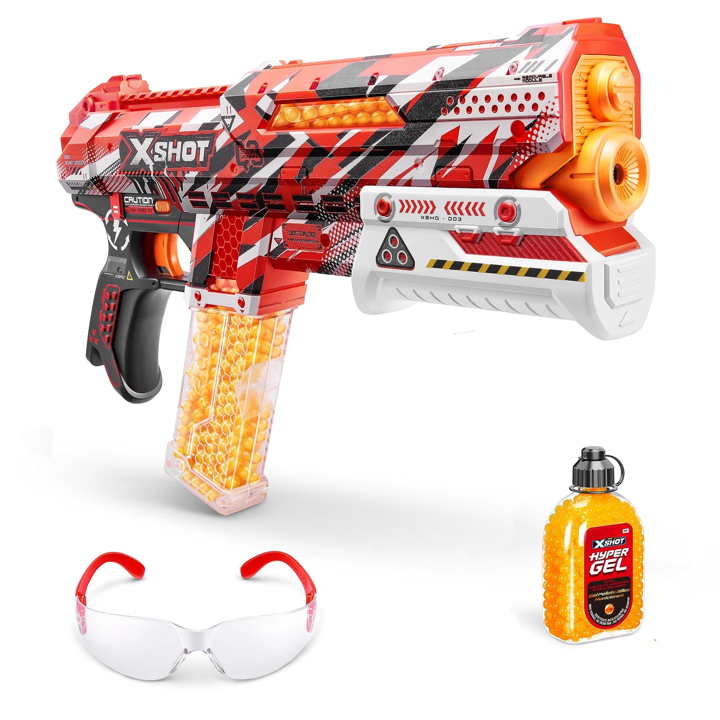 XSHOT Hyper Gel Clutch toy gun, manual, with 5000 gel balls, 14+