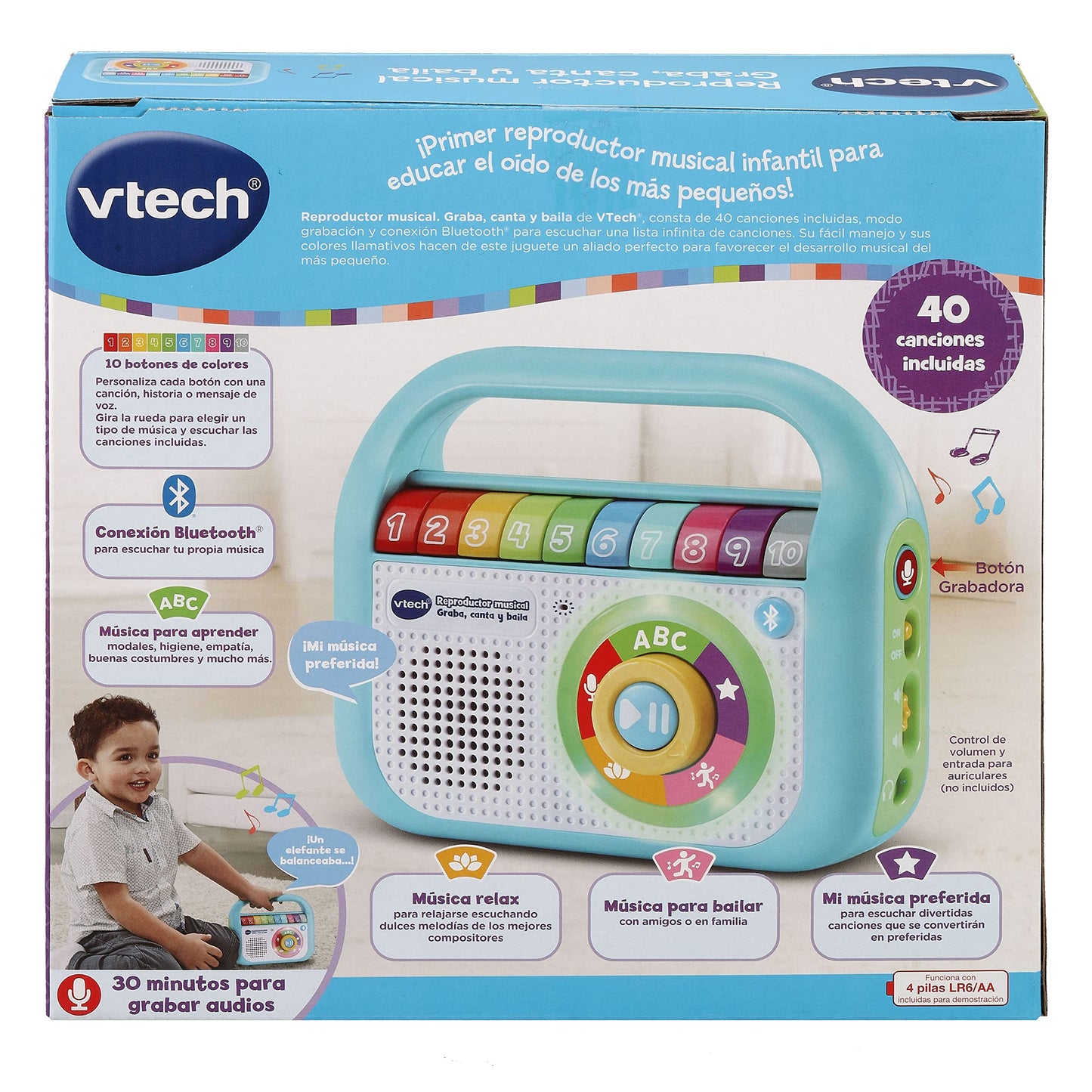 VTech Baby muusikamänguasi „Laula ja tantsi” Bluetoothiga, hispaaniakeelne versioon