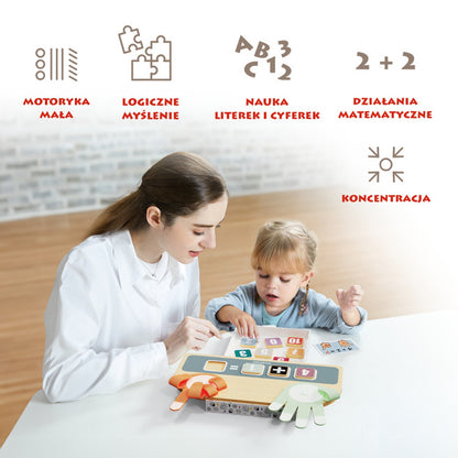 Topbright Finger Math puidust matemaatikamäng vildist kätega, loendamine, liitmine ja lahutamine (3+)