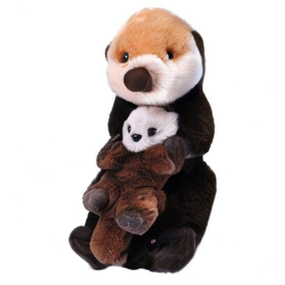 Wild Republic mom and baby seahorse, soft cuddly toy, 30 cm
