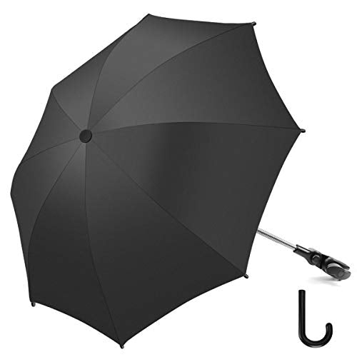 RIOGOO universaalne päikesevari vankrile, UV 50+ kaitse, must