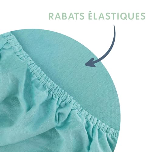 BabyCalin voodilina komplekt 70 × 140 cm, valge ja sinine, 2 tk