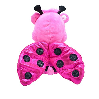 Care Bears spring-themed Cheer Bear plush in a ladybug costume, 23 cm