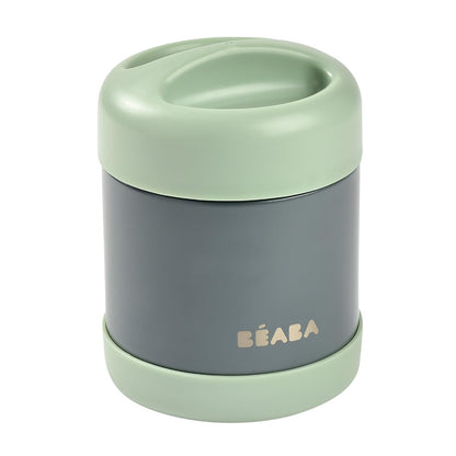 Béaba termospurk beebitoidule, roostevabast terasest, 300 ml, Mineral Grey/Sage Green
