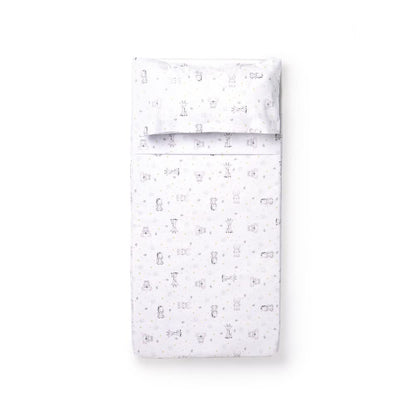 Interbaby beebivankri voodipesukomplekt “Koala”, valge-roosa, 100% puuvill