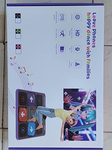 Acelufly tantsumatt HD-kaameraga, libisemiskindel mängumatt lastele ja täiskasvanutele (lilla)