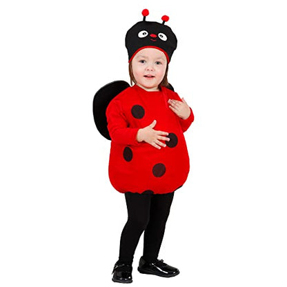 Widmann ladybug costume for children, 90-104cm