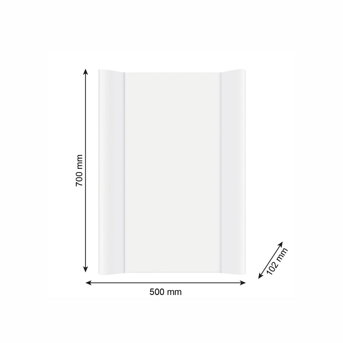 Rotho Babydesign kiilukujuline mähkimisalus 70 x 50 x 10 cm, valge