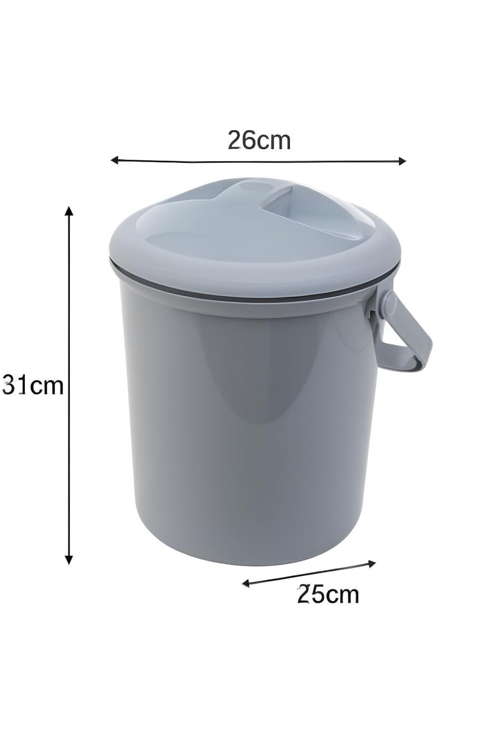 Rotho Babydesign Bella Bambina mähkmeämber, 10 l, Stone Grey