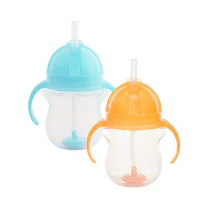 Munchkin Click Lock joogitopsid pehme kõrrega, 207 ml, 2 tk – sinine/oranž
