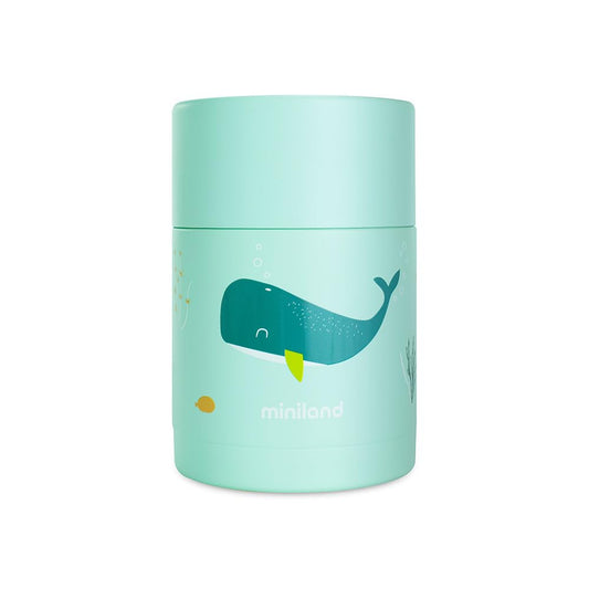 Miniland beebitoidutermos Whaley 600 ml, roostevaba teras, 24 h, lekkekindel