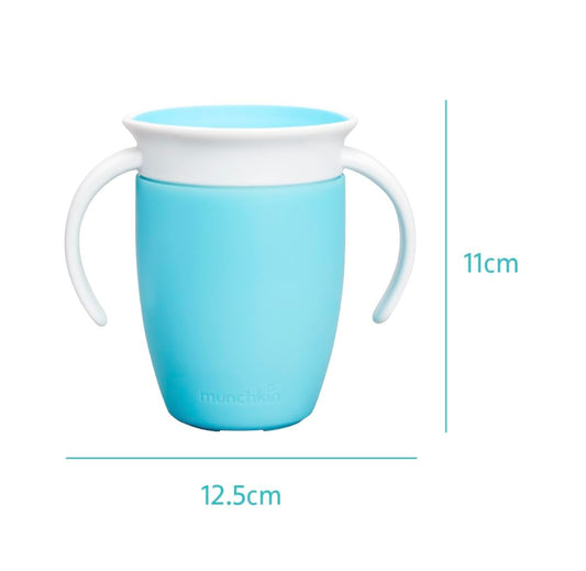 Munchkin Miracle 360 training cup 6+ months, 207 ml, blue