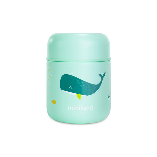 Miniland Whaley roostevabast terasest toidutermos 280 ml