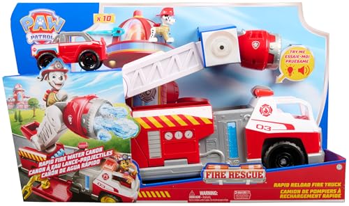 Paw Patrol Fire Rescue Deluxe Marshalli tuletõrjeauto helide, tuleefektide ja miniautoga