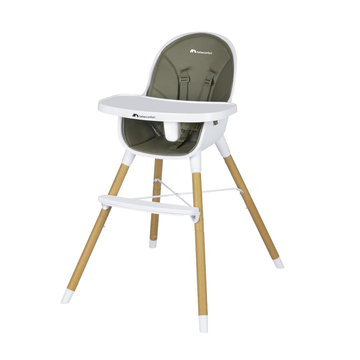Bebeconfort Avista 2-in-1 söögitool, polstriga ja lauaplaadiga, roheline (Mineral Green), alates 6 kuust, kuni 30 kg