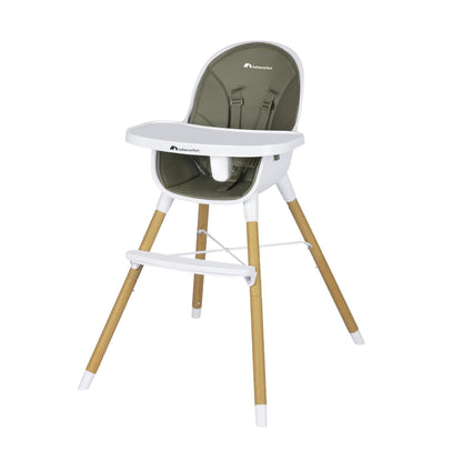 Bebeconfort Avista 2-in-1 söögitool, polstriga ja lauaplaadiga, roheline (Mineral Green), alates 6 kuust, kuni 30 kg