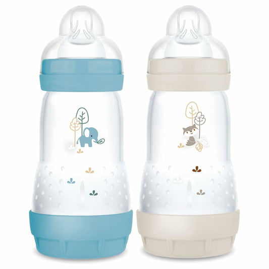 MAM Easy Start Anti-Colic pacifier bottles 2 pcs, 260 ml, 2+ months, Ocean + Sand