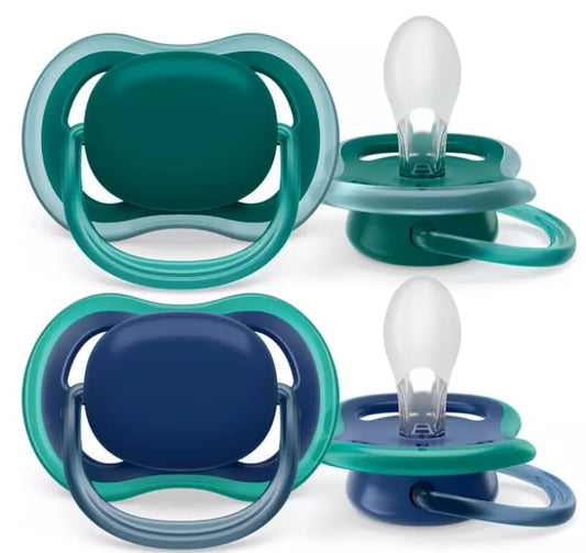 Philips Avent Ultra Air ortodontiline lutt 6–18 kuud, 2 tk + steriliseerimiskarp