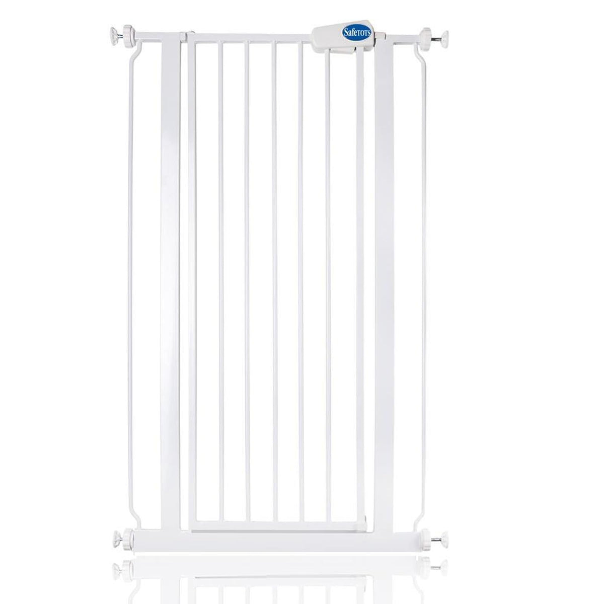 Safetots metallist turvavärav Extra High, valge, 68,5–75 cm, 104 cm