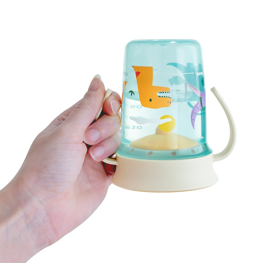 Miniland Jurassic lekkekindel 360° treeningtass käepidemetega, 270 ml