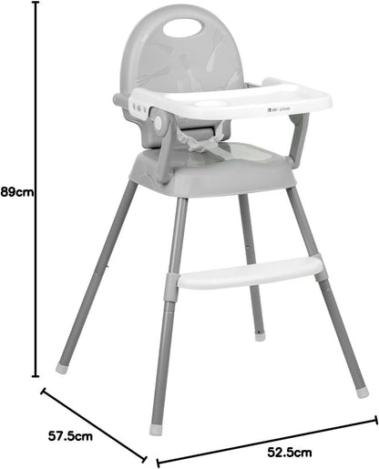 KikkaBoo SPOONY 3-in-1 söögitool, hall