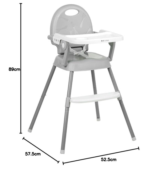 KikkaBoo SPOONY 3-in-1 söögitool, hall