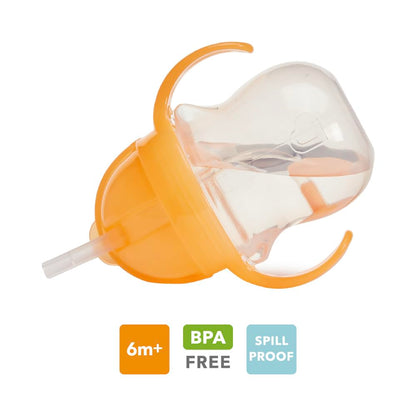 Munchkin Click Lock joogitopsid pehme kõrrega, 207 ml, 2 tk – sinine/oranž