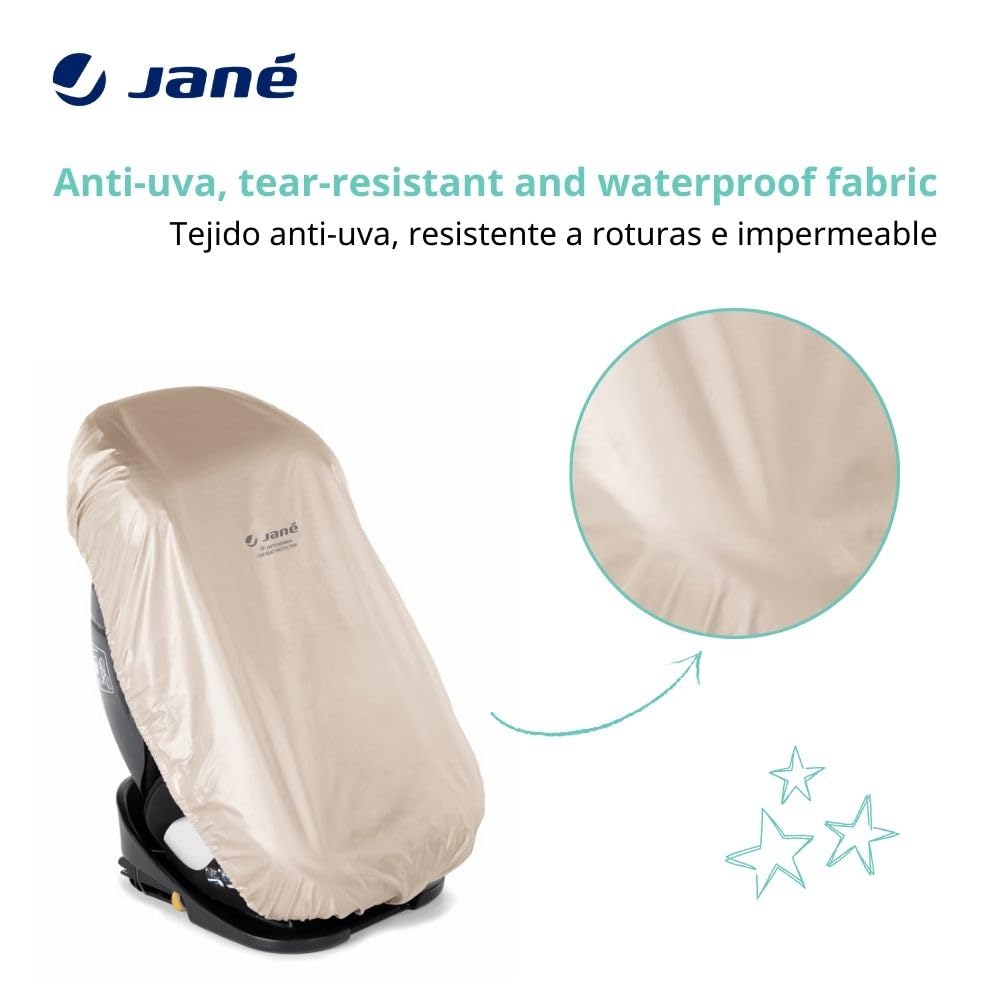 Jane turvatooli termokate universaalne, beež, UV-kaitsega, kokkupandav