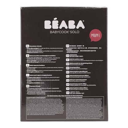 Béaba Babycook Solo 4-in-1 Baby Food Maker – Steaming, Blending, Heating, Defrosting, 1100 ml Capacity, Black