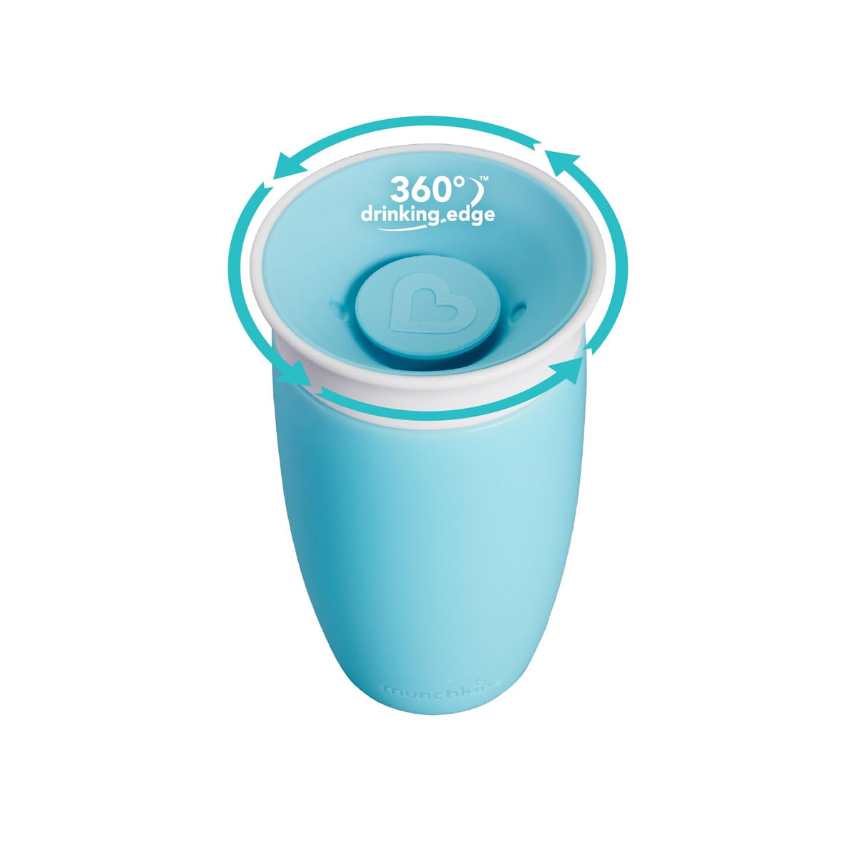 Munchkin Miracle 360° õppimistops, 2 tk, 296 ml, sinine/roheline, alates 12 kuust