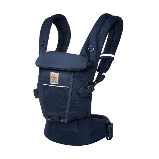 Ergobaby Adapt SoftFlex Mesh beebikandekott, 0–4 a, 3 asendit, tumesinine