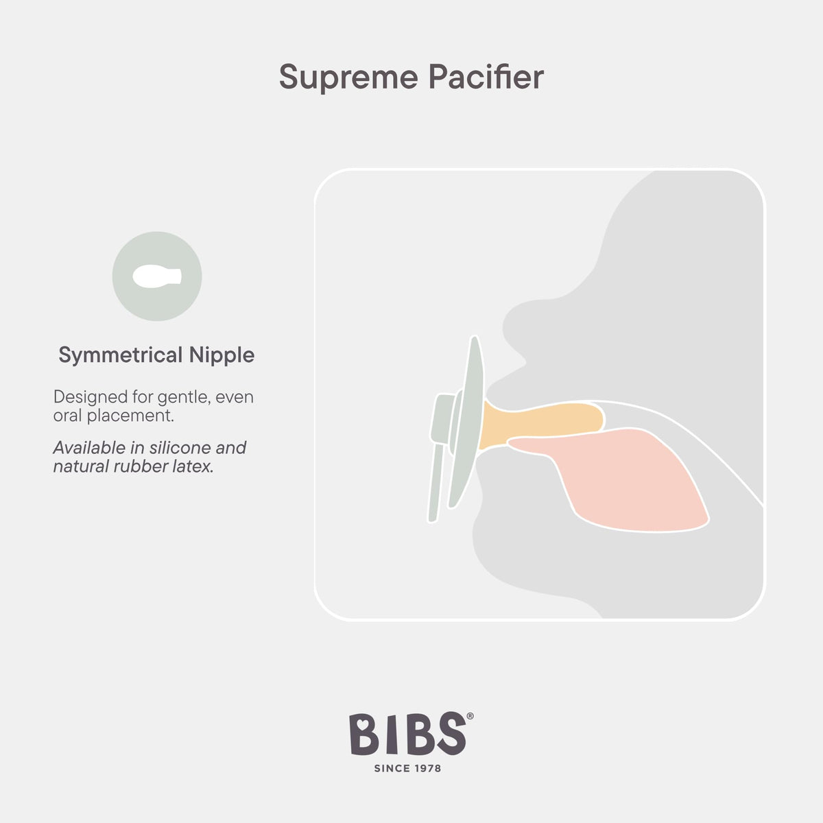 Bibs Supreme lutt 6-18 kuud 2 tk Vanilla/Dark Oak