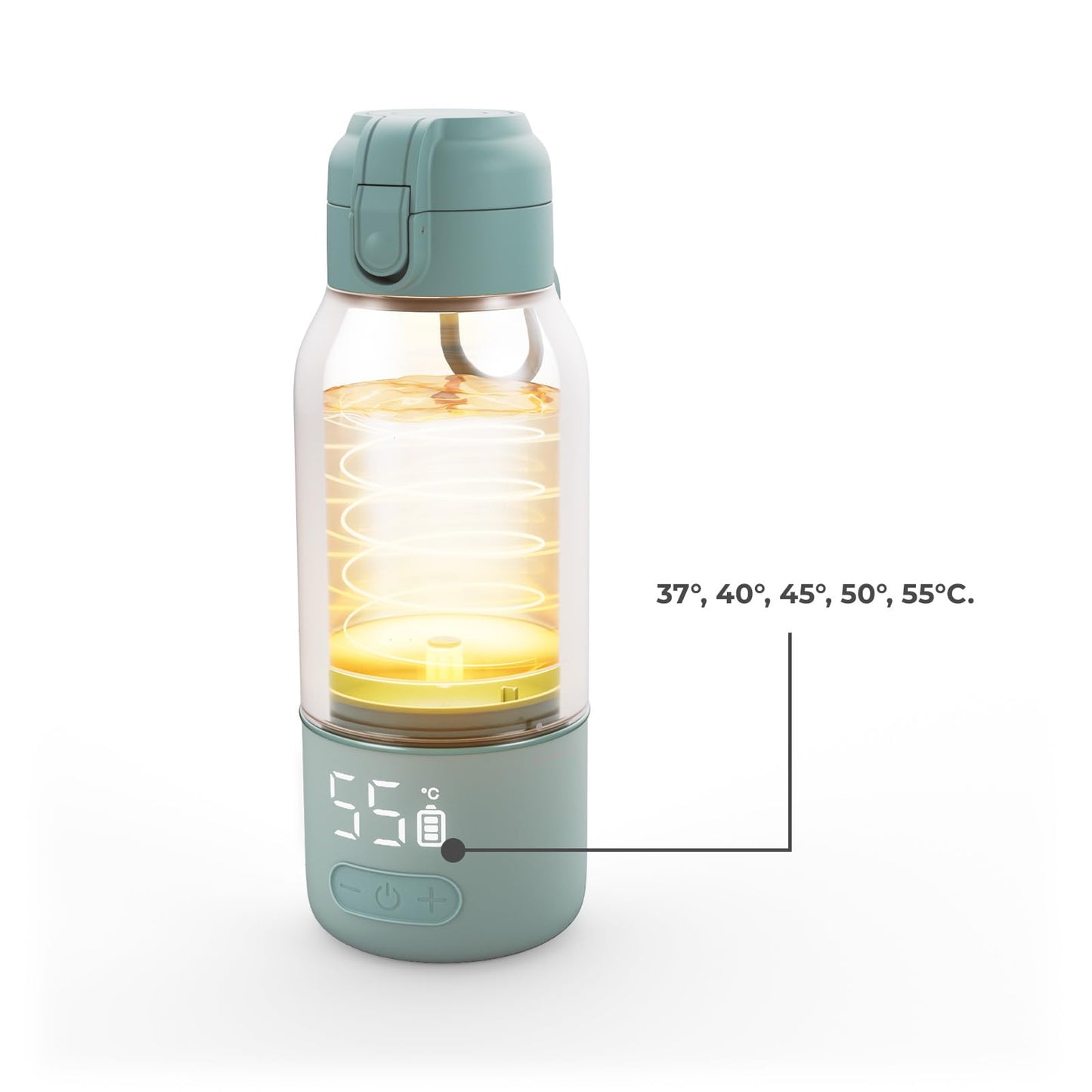 Kinderkraft GAJA pudelisoojendaja 2-ühes termospudel 500 ml, hall