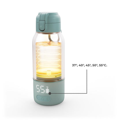 Kinderkraft GAJA pudelisoojendaja 2-ühes termospudel 500 ml, hall